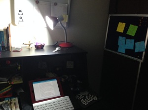 First things first, setting up my home office. Where the magic happens.